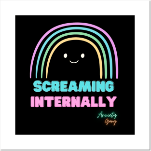 Screaming Internally - Anxiety Gang Posters and Art